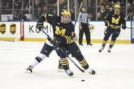 Zach werenski #13 of the michigan wolverines stands on the goal line before the dual in the d inaugural game against the michigan state spartans for the new iron d. The Education Of Zach Werenski