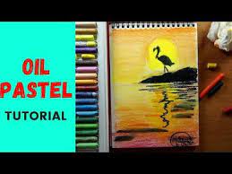 رسم منظر طبيعي سهل جدا وجميل في 12 دقيقة youtube oil pastel painting pastel