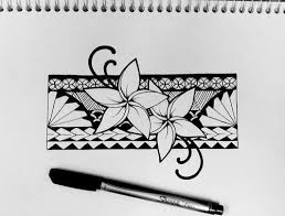 Plumeria Flower Tumblr Hawaiian Tattoo Samoan Tattoo Leg Band Tattoos