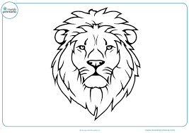 Leon Para Colorear Cara Loca Tel