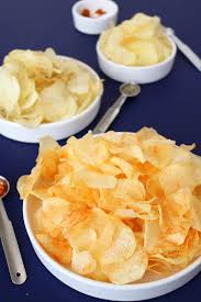 Homemade Potato Chips My Attempt To Make The Perfectly Crispy Potato Chips Easily At Home Flavored With Black Pepper Homemade Chips Snacks Homemade Snacks