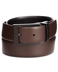 Portfolio Mens Matte Black Reversible Buckle Leather Belt