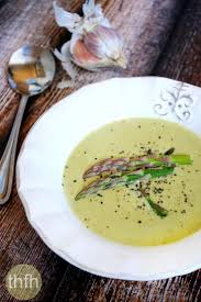 Healthy Vegan Cream Of Asparagus Soup Recipe Cream Of Asparagus Soup Asparagus Soup Vegan Creamed Asparagus