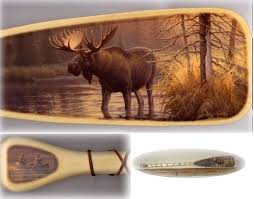 Wildlife Art Canoe Paddle Art Rustic Decor Home Improvements Aquamasters Inc 410 252 2079 Log Cabin Decor Moose Decor Canoe Paddle Art
