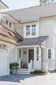 The pigments used in these colors are less likely to break down then the pigments in organic colors such as reds, blues, greens and yellows. 91 Farmhouse Exterior Ideas House Exterior Exterior Farmhouse Exterior