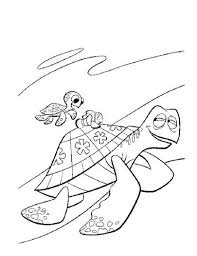 Catches A Ride Coloring Page Super Coloring Finding Nemo Coloring Pages Turtle Coloring Pages Nemo Coloring Pages