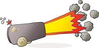 cartoon firing cannon vector image & clipart | Royalty Free