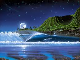Steven Power Art Surf Art Nature Inspiration Moon Over Water