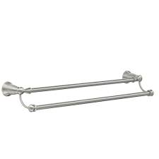 Check spelling or type a new query. Moen Banbury 24 In Double Towel Bar In Spot Resist Brushed Nickel Y2622bn The Home Depot Towel Bar Double Towel Bar Bath Towel Racks