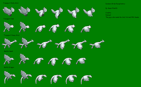 Deidara S Birds Sprite Sheet By Dantewreckmen 999 Sprite Pixel Art Art