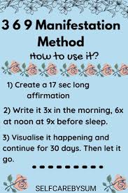 369 Manifestation Method Spiritual Manifestation Manifestation Affirmations Manifestation Quotes
