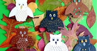Mit Kindern Basteln Herbst Bastelideen Basteln Herbst Eulen Blaetter Tonpapier Gruen Basteln Herbst Kinder Basteln Papier Basteln