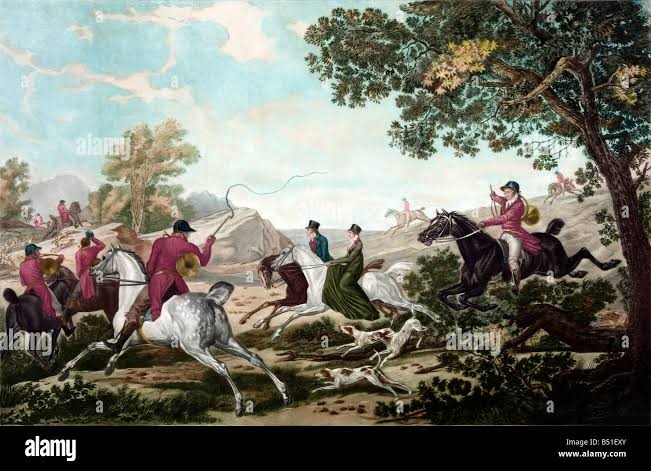 Fox hunt 19th century hi-res stock photography and images - Alamy