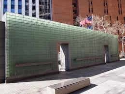 Glass brick shower division and mosaic tiled. Glass Brick Wall Containing The Letters Home Of Armed Servicemen Bild Von New York City Vietnam Veterans Memorial Plaza Tripadvisor