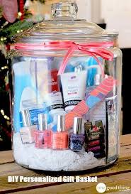 Diy Birthday Gift Baskets For Mom Diy Personalized Gift Basket For Anyone Girlfriend Kids Mom Etc Jar Gifts Bathroom Gifts Mason Jar Gifts