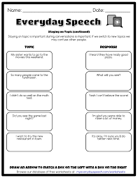 Check Out The Worksheet I Just Made Using Everyday Speech 39 S Worksheet Creator Staying On Topic Con Perspective Taking Social Skills Social Skills Program