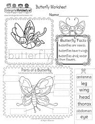 Parts of the body worksheets. Parts Of A Butterfly Worksheet For Kids Cut And Paste Activity