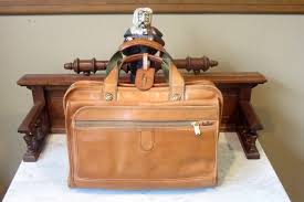 Sale Hartmann Soft Tan Belting Leather Expandable Compact Etsy Carry On Tote Leather Leather Pouch