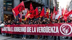 MANIFESTACIÓN CONGRESO | Manifestantes se concentran para denunciar la  "corrupción" del Gobierno