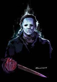 Kawarayane I Painted This With Twitch Broadcasting If You Are Interested Look At The Drawing Proces Michael Myers Art Michael Myers Halloween Michael Myers