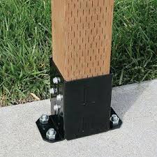10 Pack Simpson Strong Tie Fpbb44 E Z Base 4x4 Post Base With Black Finish Hardware Brackets Amazon Com Outdoor Remodel Deck Repair Deck With Pergola