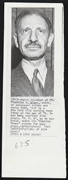 Dead at 78- Franklin P. Adams, above, of newspaper column and radio fame,  died in a New York City nursing home today at the age of 78. He had been  confined five