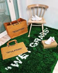 Ikea X Virgil Abloh Markerad Collection Wet Grass Carpet Sculpture Bags Chair Nike X Off White