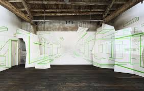 Optical Illusion Art Made From Strips Of Tape By Damien Gilley Optical Illusions Art Optical Illusions Illusion Art