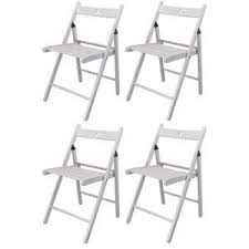Comme son nom le laisse entendre, elle est recouverte de tissu en fausse fourrure, semblable à celle d'un ours polaire. Chaises En Bois Pliantes Couleur Bois Blanc Lot De 4 Chaise Pliante Bois Chaise Pliante Bois Blanc