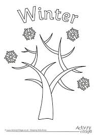 Winter Tree Colouring Page Tree Coloring Page Coloring Pages Winter Snowflake Coloring Pages