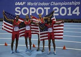 The men's world record was set in 1998 by the united states at a time of 2:54.20. Us Relay Team Sets Indoor World Record For Title Other News India Tv