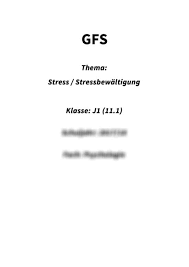 Nach § 242 hgb abs. Gfs Zum Thema Stress Stressbewaltigung Fachbereichsarbeit
