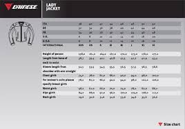Dainese Full Suit Size Chart Best Picture Of Chart