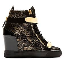 Black And Gold High Tops 900 Giuseppe Zanotti Women S Black Gold Lorenz High Top Wedge Sneakers 1 Wedge Sneakers High Top Wedge Sneakers Gold High Top Sneakers