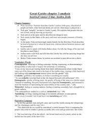 Great Gatsby Chapter 3 Analysis