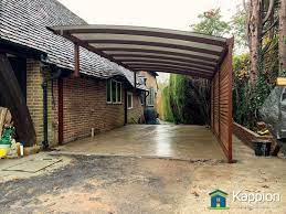Kappion Carports Canopies On Twitter Wall Attached Carport With Rhombus Shaped Larch Infills Installed In Cuckfield Width 4 Metres Length 6 Metres Eaves Height 1 9 Metres For More Information Regarding This