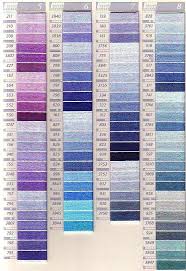 dmc sc perle colour chart columns 5 8 embroidery