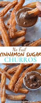 No Fail Cinnamon Sugar Churros Easy Churros Recipe Churros Recipe Baked Dessert Recipes