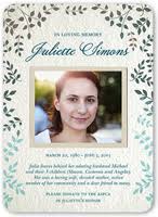 Funeral cards are given as a keepsake to funeral attendees. Memorial Cards Shutterfly