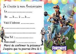 Invitation Anniversaire Fortnite A Imprimer Nounou Catho Fr Carte Invitation Anniversaire Invitation Anniversaire Carte Invitation