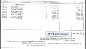 Mileage was $13, oxygen was $80, and medical supplies was $25, so the base price was $1000. My Father S Ambulance Bill In San Diego Sandiego