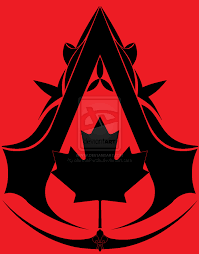 I did this because he is a fan of the game for my son. Canadian Assassin Symbol By Mehranpersia On Deviantart Assassins Creed Artwork Assassins Creed Tattoo Assassin S Creed Brotherhood