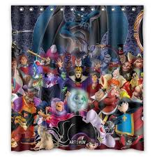 Disney Discovery Villain Shower Curtain Disney Shower Curtain Disney Decor Disney Home Decor