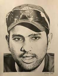 Episode 6 rohit sharma shikhar dhawan breakfast with champions season 6. My Drawing Of Rohit Sharma One Chiragthesketchartist Facebook