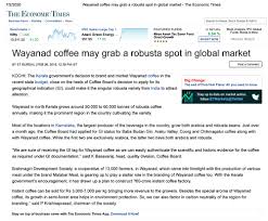 Nestled amidst the verdant western ghats, wayanad is a magical place. Wayanad Coffee May Grab A Robusta Spot In Global Market The Economic Times Brahmagiri Wayanad Coffee