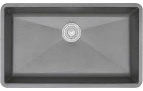 Precis undermount granite composite 32 in. Blanco 440148 Precis Super Single Bowl Sink Metallic Gray Contemporary Kitchen Sinks By Plumbersstock Houzz