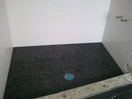 River Rock Shower Floor Rock Shower Pebble Shower Floor River Rock Shower