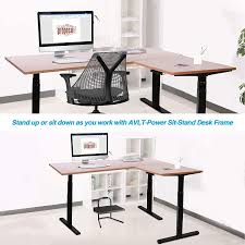Flip the deck upside down. Avlt Electric Standing Corner Desk Supports 264 Lbs Height Adjustable L Shaped Desk Frame 3 Legs Adjustable Height Desk Motorized Desk Legs Desk Frame Only Black Avlt Found By Avlab