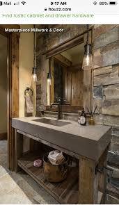 Pin By Mightymo On Ideas For The House Rustic Powder Room Rustic Bathroom Mirrors Modern Powder Rooms