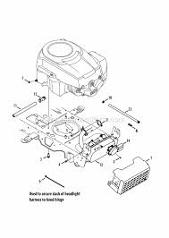 Engine accessories (kohler single) frame, electrical & pto. Cub Cadet Tractor Ltx1045 Ereplacementparts Com
